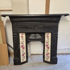 Cast iron fireplace