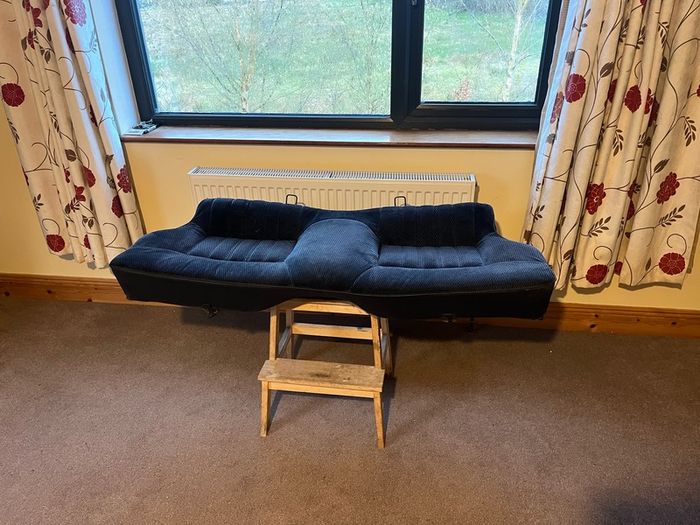 Corolla AE86 black rear bench seat