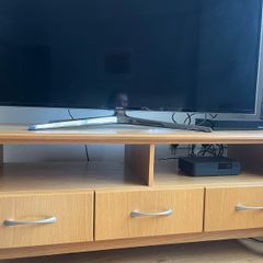 Solid Oak Display Unit and Coffee/Tv Table