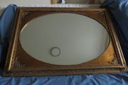 Vintage Mirror With Decorated Engraved Frame