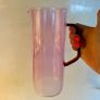 Pink glass jug Image 4