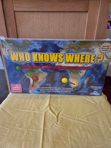 Brand New Sealed Who Knows Where? Board Game
