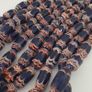 Antique Venetian Style Blue Trade Glass Beads Necklace Strands Image 7