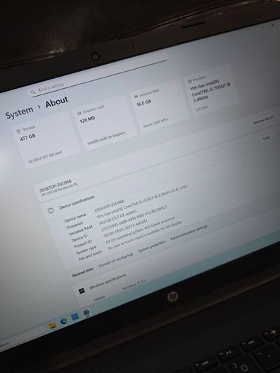 HP  250 G8   i5/11gen , 16gb/Ssd 512Gb