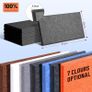 SPRING SALE | Acoustic Wall Panels 12 Pack 9 mm Thick Padded with Back Adhesive 34x20 cm Soundproof Insulation Panel Sound Absorbing Noise Reduction Panels for Office Door Walls, Dark Drey Image 2