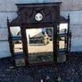 Antique mahogany over mantle piece Image 3