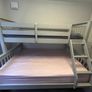 EZ living Lara Grey triple bunk bed with mattress Image 2