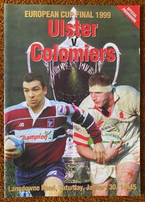 Very Rare 1999 Ulster v Colomiers - European Cup Final Programme