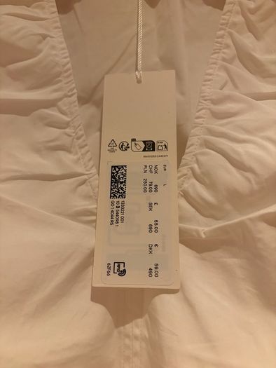 Arket women's white dress 100% cotton