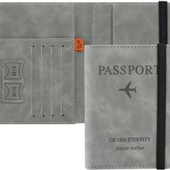 NEW SALE | Passport Holder Cover Travel Wallet Organiser, Passport Case with RFID Blocking, PU Leather Travel Document Holder for Men&Women Travel Accessories