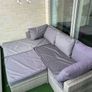Garden sofa with ottoman Image 2