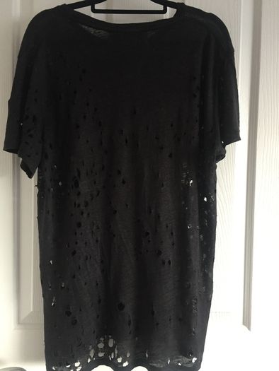 Black Linen Tee by IRO Size 10