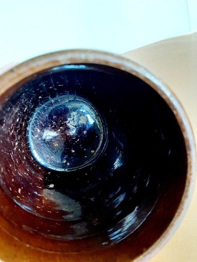 Old glazed jar