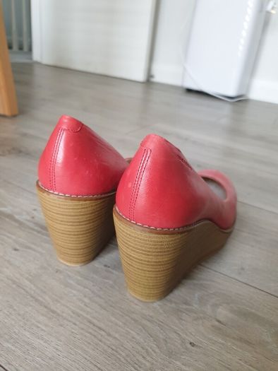 Vagabond Leather Wedges Size Uk 7 ( Eu 40)
