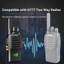 H777H Walkie Talkies, Walkie Talkies for Adults with Screen, Rechargeable 2 Way Radio with 6 Way Charger, Flashlight, Two Way Radio with Emergency Alarm for Business, School (Black, 6 Pcs Image 9