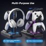 Headphone Stand - Rotatable Controller Holder with Wireless Charging & 9 Light Modes, Gaming Headset Stand with 2 USB and Type C Ports - Controller Stand for Gamers Desktop Accessories Image 6