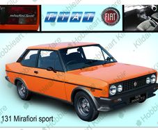 Fiat 131 classic car tin metal sign