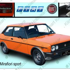 Fiat 131 classic car tin metal sign