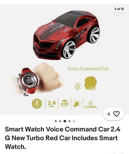 Smart Watch Voice Command Car 2.4