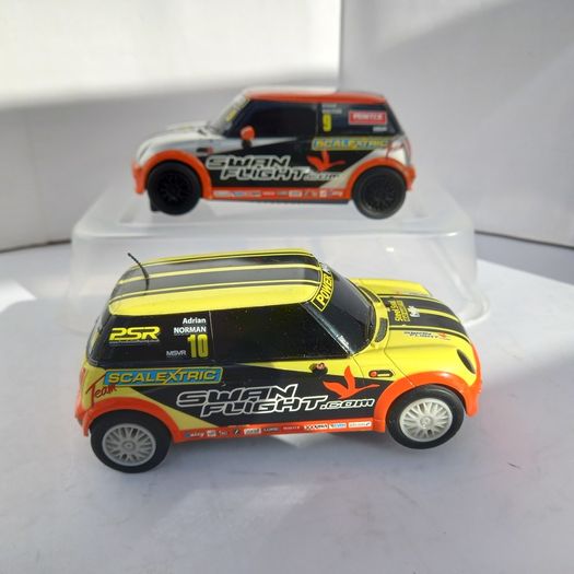Scalextric Mini Challenge Set with extension.  Mini Cooper Edition