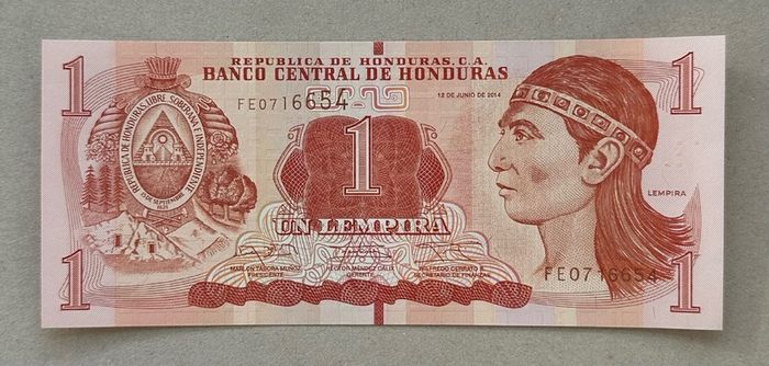 Honduras 1 Lempira 2014 Banknote