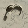 Vintage Mexican solid silver bangle, malachite inlay Image 4