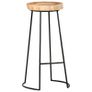 Bar Stools 2 pcs Solid Acacia Wood Image 7