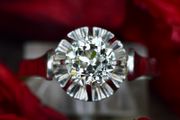 Antique 1940s 1.1ct Diamond Solitaire - Platinum