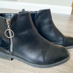Black ankle boots