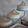 Elongated 3 tier Metal cake stand Image 2
