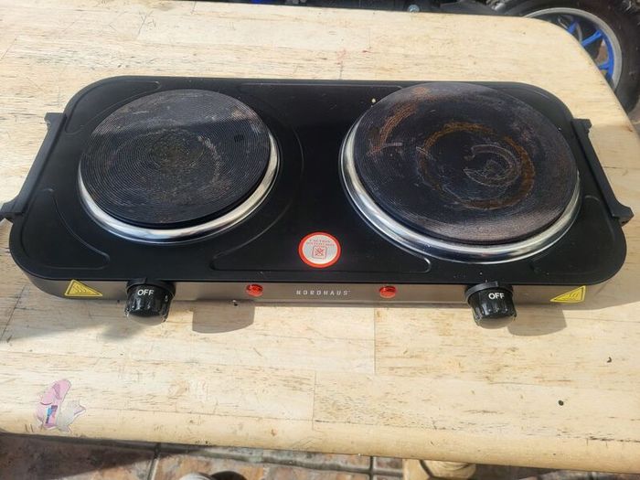Double Electric Hotplate 2500W