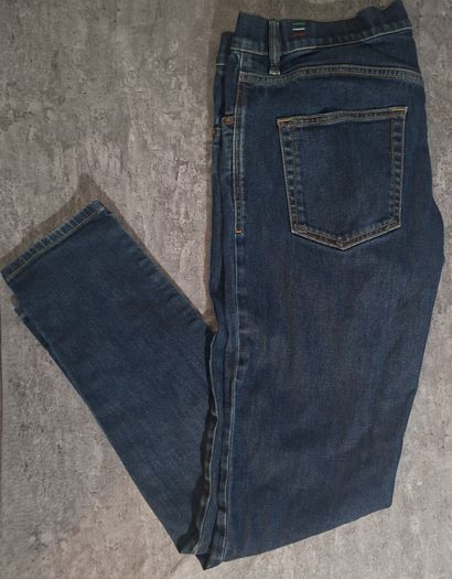 Diesel D-Strukt Men's Tapered Jeans 33x32 Made in Italy Dark Blue Stretch Denim