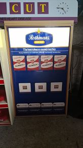 Vintage Rothmans light up shop window display