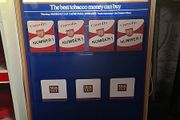 Vintage Rothmans light up shop window display