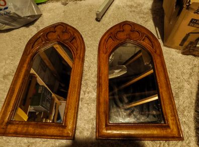 Mahogany gothic mirrirs