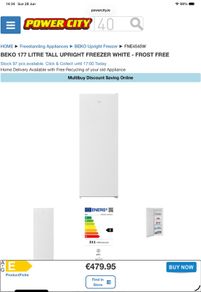 Beko frost free freezer bought on 26 th June