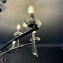 Modern Chrome and Crystal Chandelier Image 5