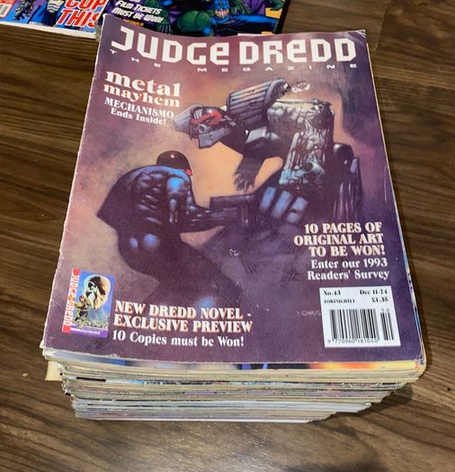 Judge dredd magazine 90s 00s mixed lot