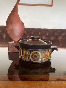 Rare Denby Arabesque 1960s Caserole Dish