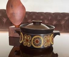 Rare Denby Arabesque 1960s Caserole Dish
