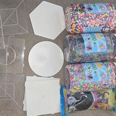 Huge Hama Perler Beads Bundle - 50000 Beads - Pegboards