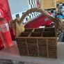 Rustic Wooden Six pack beer drink carrier Image 2