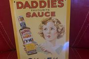 Daddies Favourite Sauce Metal Sign