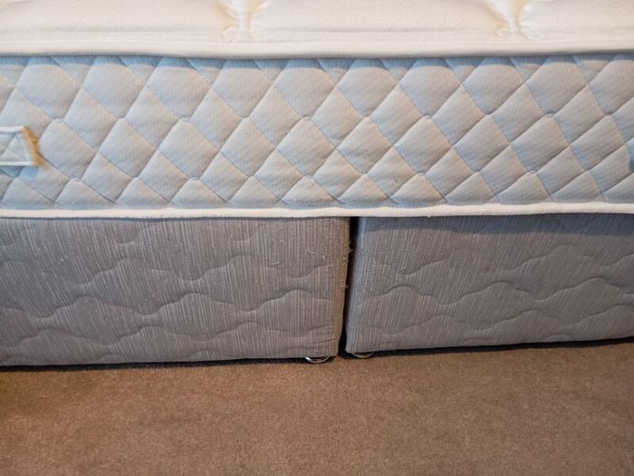 Small double bed base and mattress