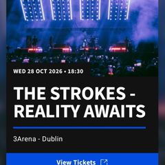 2 x The Strokes Standing Tickets