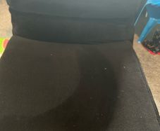Black single couch pull out bed