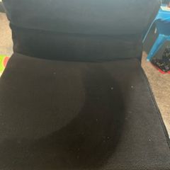 Black single couch pull out bed