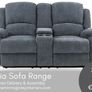 New 3+2+1 Grey Fabric Sofa Sets Sofia Range Image 2