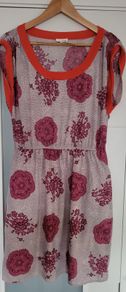 Maison Jules abstract printed dress with pockets Sz M (Fit 10-12 UK)