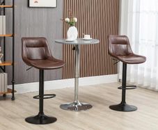 Set of 2 Adjustable Bar Stools